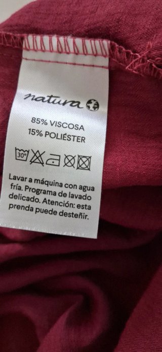 Pantalón Mujer Natura Rojo