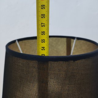 Lámpara Sobremesa Esferas Cristal Pantalla Negra