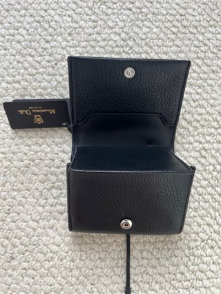 Cartera Massimo Dutti Piel Negra Billetera