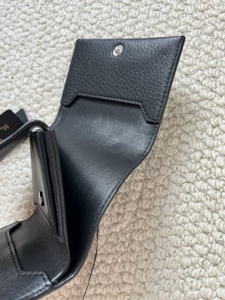 Cartera Massimo Dutti Piel Negra Billetera
