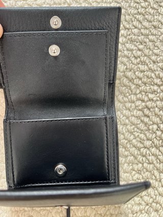Cartera Massimo Dutti Piel Negra Billetera