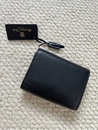 Cartera Massimo Dutti Piel Negra Billetera
