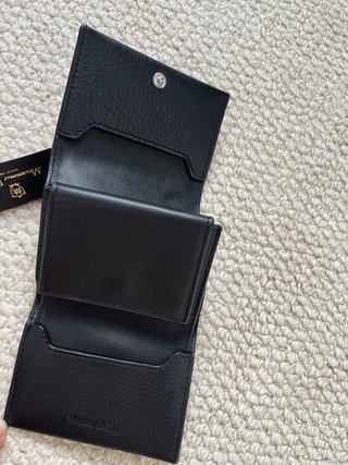 Cartera Massimo Dutti Piel Negra Billetera