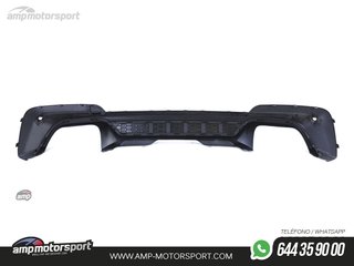 DIFUSOR TRASERO BMW X3 G01 LOOK PERFORMANCE NEGRO BRILLO CON COLAS