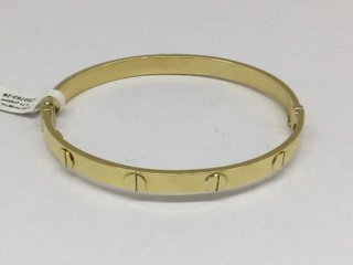 Pulsera Oro 18 Kts Media Caña Pua E50763-26