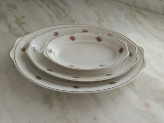 Piezas de vajilla porcelana de Santa Clara años 50