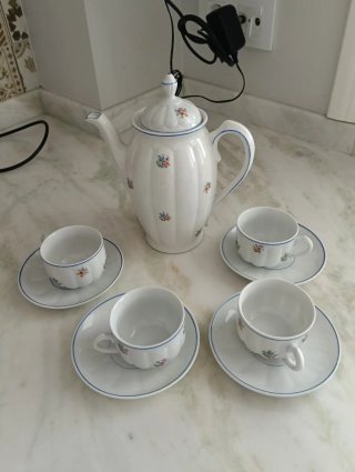 Piezas de vajilla porcelana de Santa Clara años 50