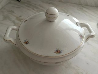 Piezas de vajilla porcelana de Santa Clara años 50