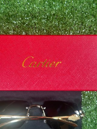 Gafas Cartier Negras y Doradas