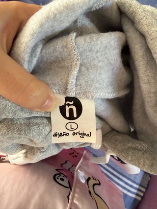 Sudadera corta color block rosa y gris