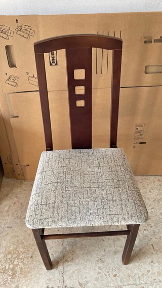 LOTE x4 Sillas Madera Comedor