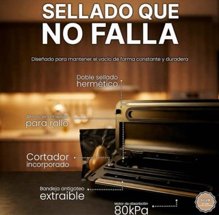 Envasadora al Vacío Doméstica 80 kPa