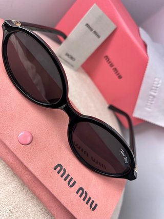 Gafas de sol Miu Octagonales Doradas Marrones