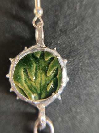 Pendientes Artesanales de Cerámica y Estaño