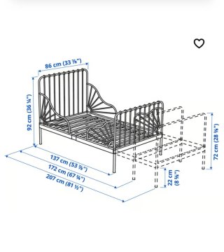 CAMA INFANTIL ENTENXIBLE DE IKEA