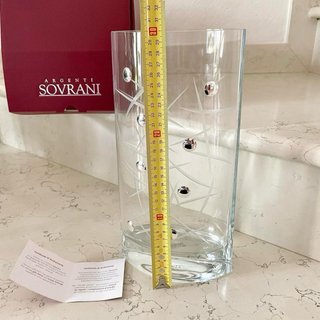 Vaso Argenti Sovrani Cristallo Decorato