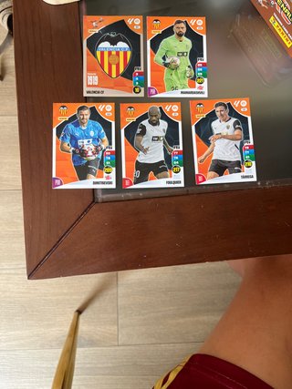 Cartas de fútbol Valencia C.F. Panini