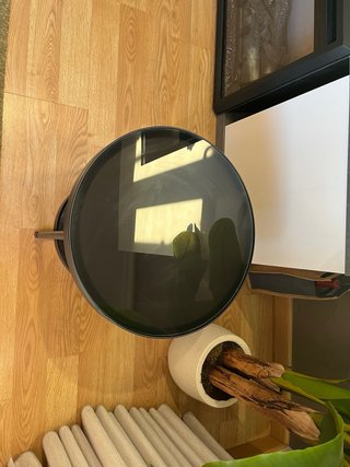 Set 2 Mesas Auxiliares- Ikea Frotorp Cristal Negro