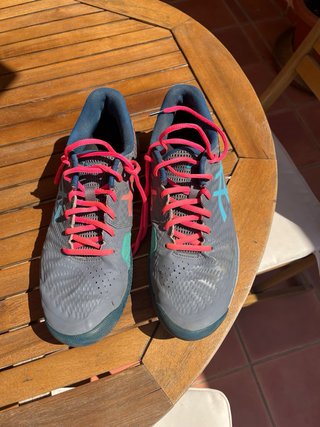 ASICS Gel Challenger Padel Talla 44 Gris/Rosa