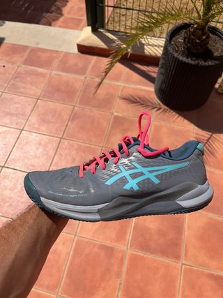ASICS Gel Challenger Padel Talla 44 Gris/Rosa