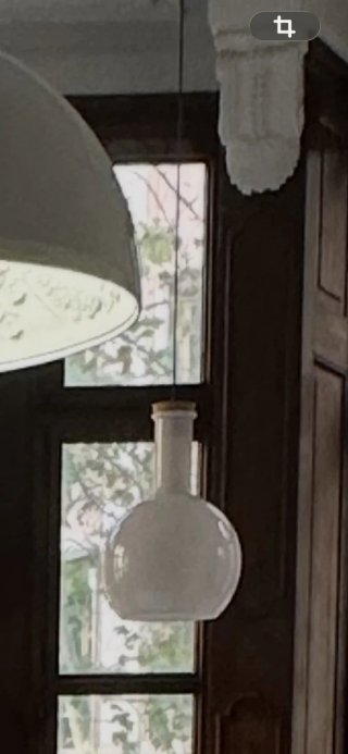 Lámpara colgante de cristal