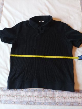 Polo Zara Negro Hombre Talla L