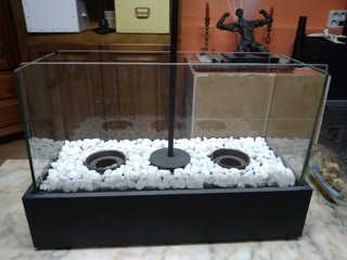 Chimenea Mesa Bioetanol Cristal Negro