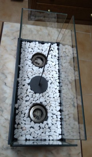 Chimenea Mesa Bioetanol Cristal Negro