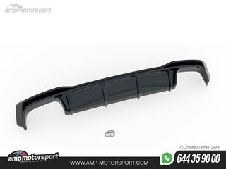 DIFUSOR TRASERO AUDI A7 C8 2018-- NEGRO MATE