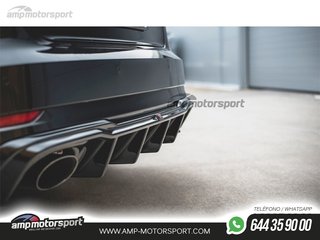 DIFUSOR TRASERO AUDI RS3 8V SPORTBACK 2017-- NEGRO MATE