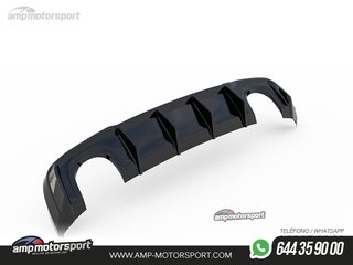DIFUSOR TRASERO AUDI RS3 8V SPORTBACK 2017-- NEGRO MATE