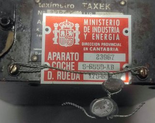 Taxímetro Taxek Años 80