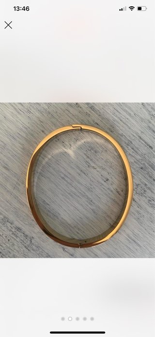 Pulseira dourada c/cristal Love Aço Inox