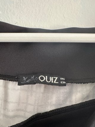 Vestido Negro y Blanco Quiz Talla S