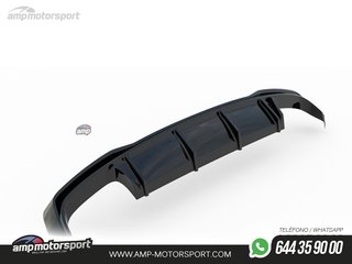DIFUSOR TRASERO AUDI A7 C8 2018-- NEGRO BRILLO