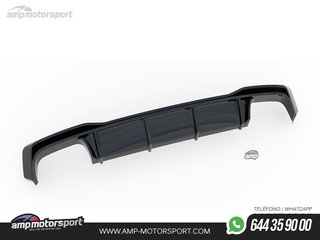 DIFUSOR TRASERO AUDI A7 C8 2018-- NEGRO BRILLO