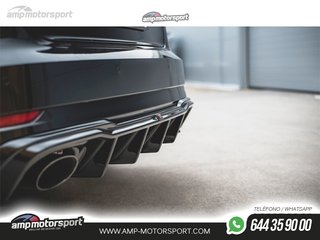 DIFUSOR TRASERO AUDI RS3 8V SPORTBACK 2017-- NEGRO BRILLO