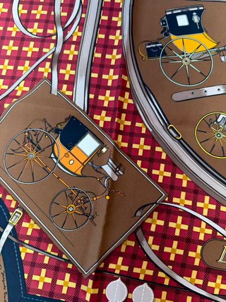 Pañuelo Hermès Les Voitures Nouvelles