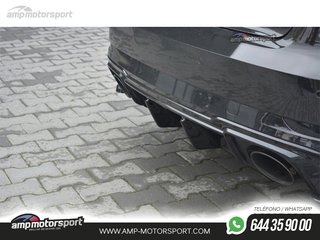 DIFUSOR TRASERO AUDI RS3 8V SPORTBACK 2017-- NEGRO BRILLO