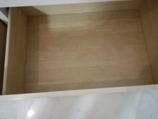 Mueble TV Beige y Blanco