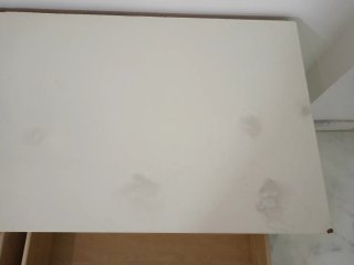 Mueble TV Beige y Blanco