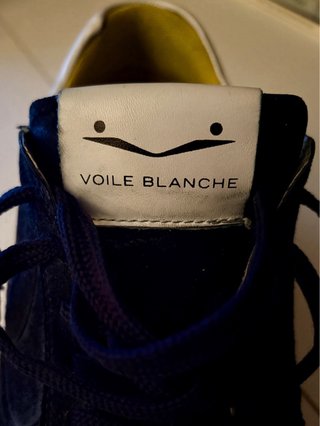 Zapatillas Voile Blanche azules y amarillas. T 44