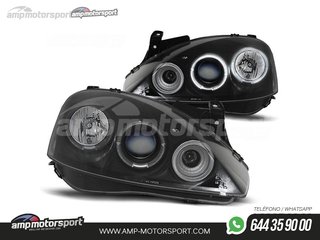 FAROS DELANTEROS OJOS DE ANGEL PARA OPEL CORSA C