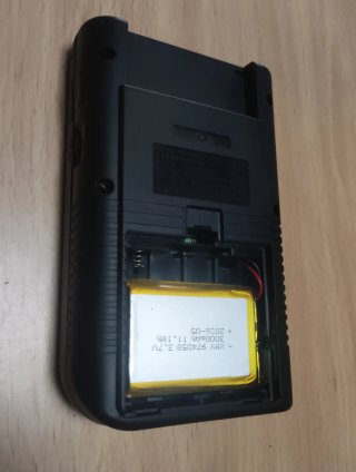 GameBoy DMG fat con Pantalla IPS y Batería