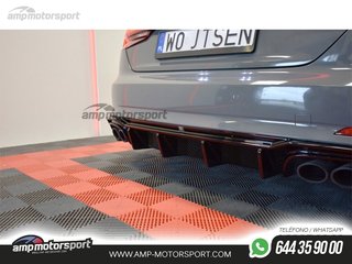 DIFUSOR TRASERO AUDI S5 F5 2016-- NEGRO MATE