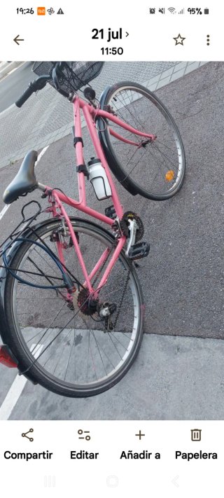 Bicicleta con marchas Color rosa