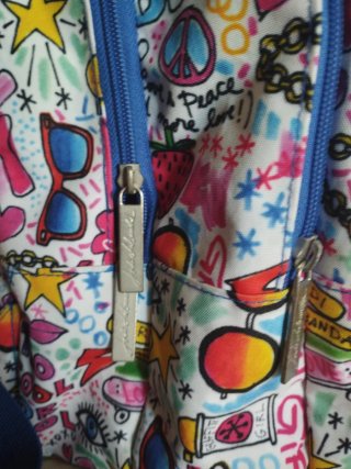 Mochila escolar con estampado divertido