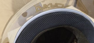 Casco Takachi Azul y Blanco con Pantalla