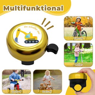 Timbre Bicicleta Infantil Excavadora