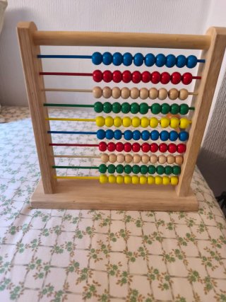 Ábaco de madera educativo